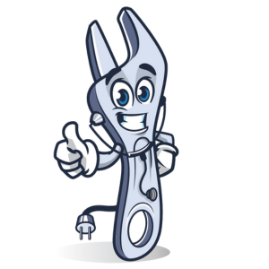 The Happy Wrench, the Doctor Maintenance appliance repair mascot in Baltimore, MD
