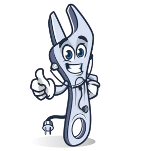 The Happy Wrench, the Doctor Maintenance appliance repair mascot in Baltimore, MD